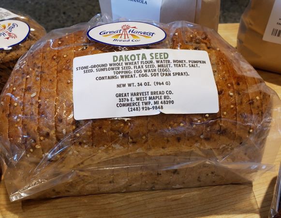 slide 1 of 1, Great Harvest Bread Dakota Seed (4 Seed Whole Grain), 2 lb 4 oz loaf