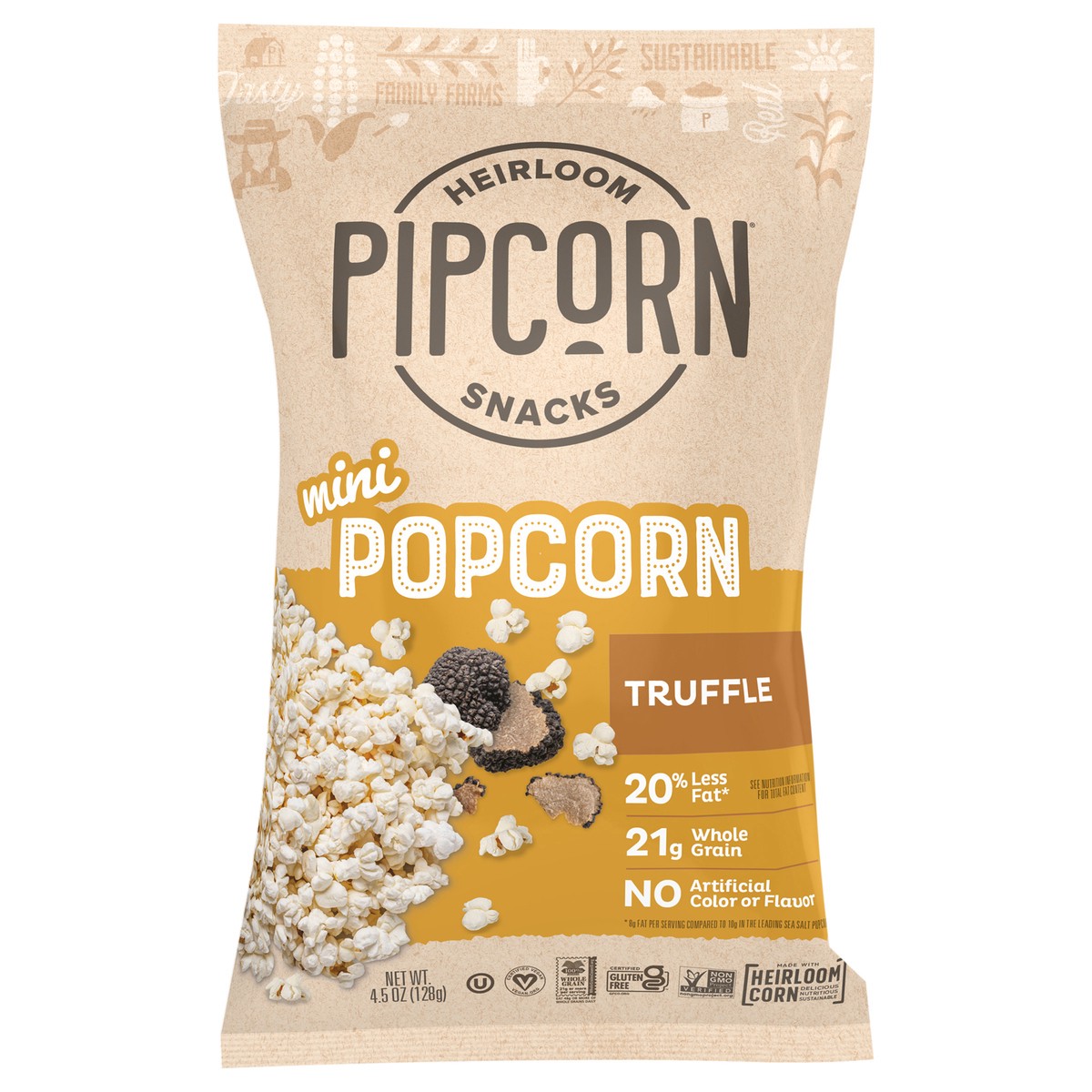 slide 1 of 3, Pipcorn Mini Truffle Popcorn 4.5 oz, 4 oz