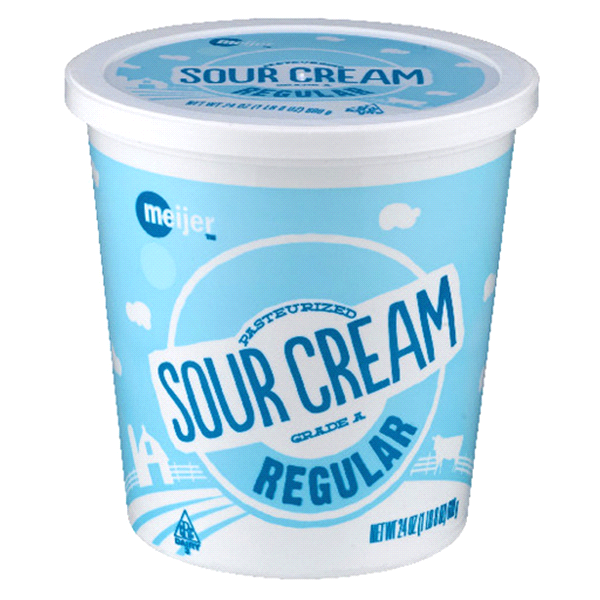 slide 1 of 1, Meijer Sour Cream, 24 oz