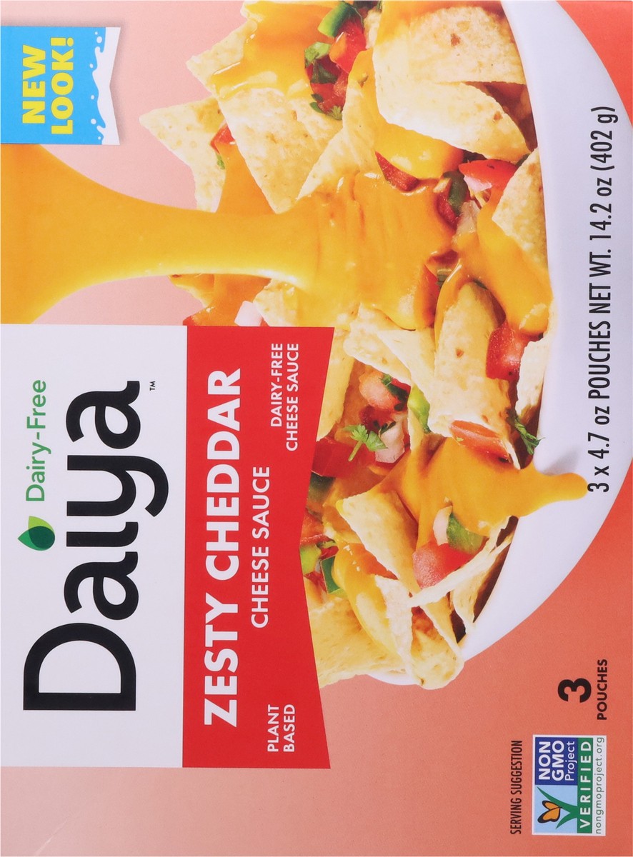slide 4 of 9, Daiya Dairy Free Zesty Cheddar Cheese Sauce - 14.2 oz, 3 ct; 4.72 oz