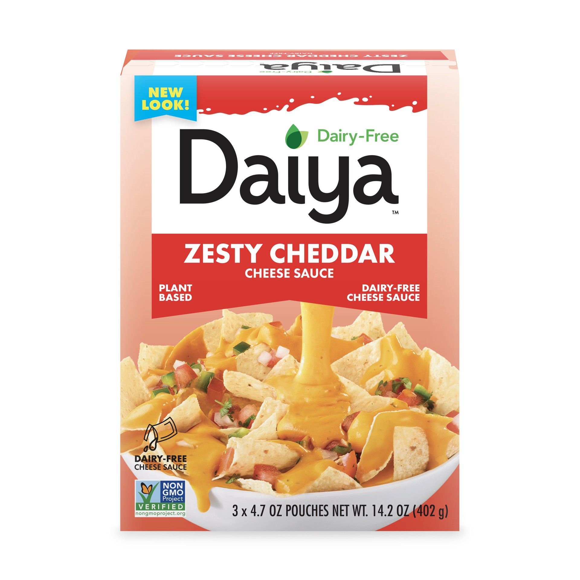 slide 1 of 9, Daiya Dairy Free Zesty Cheddar Cheese Sauce - 14.2 oz, 3 ct; 4.72 oz