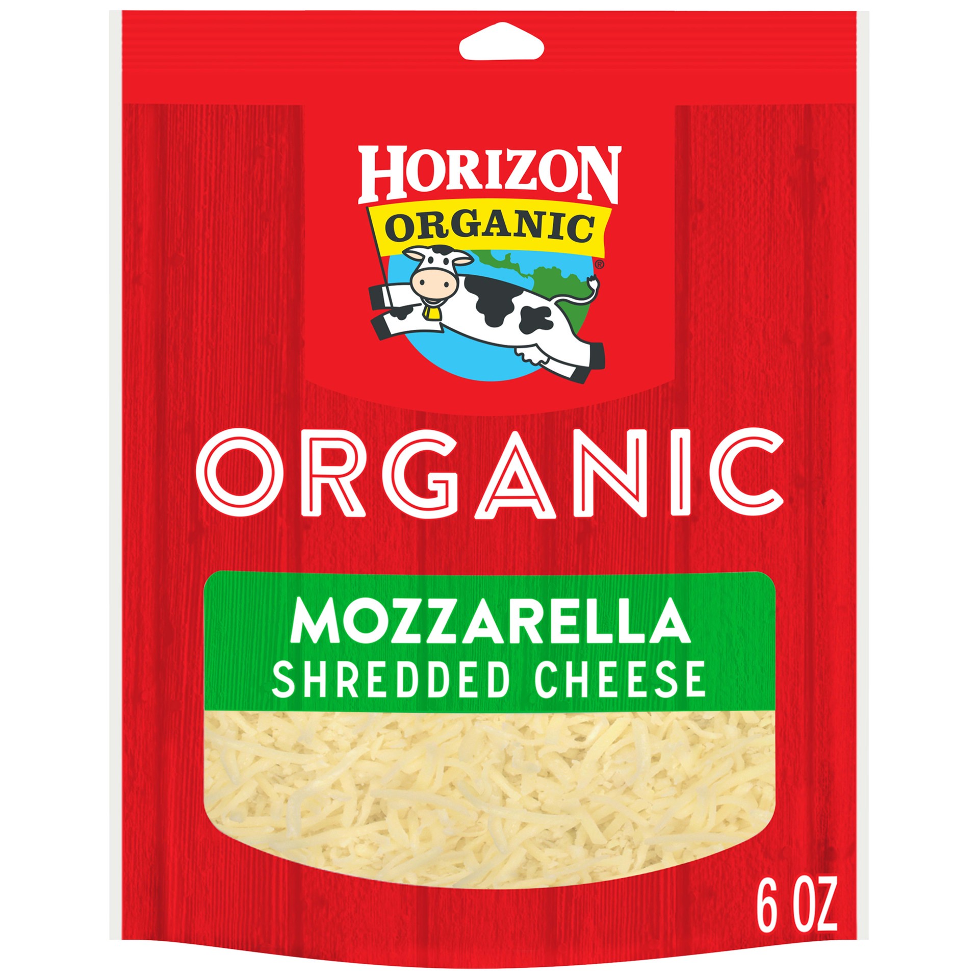 slide 1 of 8, Horizon Organic Shredded Mozzarella Cheese, 6 oz., 8 Pack, 6 oz