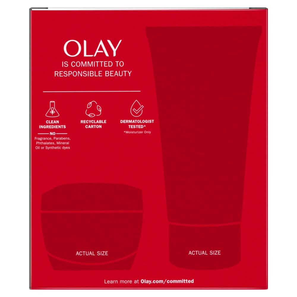 slide 2 of 3, Olay Regenerist Collagen Peptide 24 Face Wash And Moisturizer Duo Pack, 1 ct