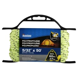 KingCord 5/32 x 50' Reflective Diamond Braid Polypropylene Rope