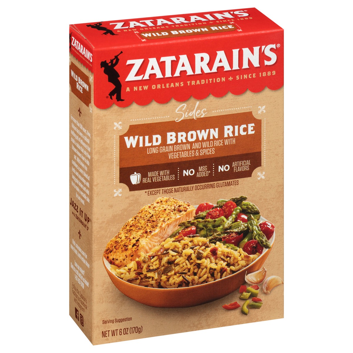 slide 5 of 9, Zatarain's Wild Brown Rice, 6 oz