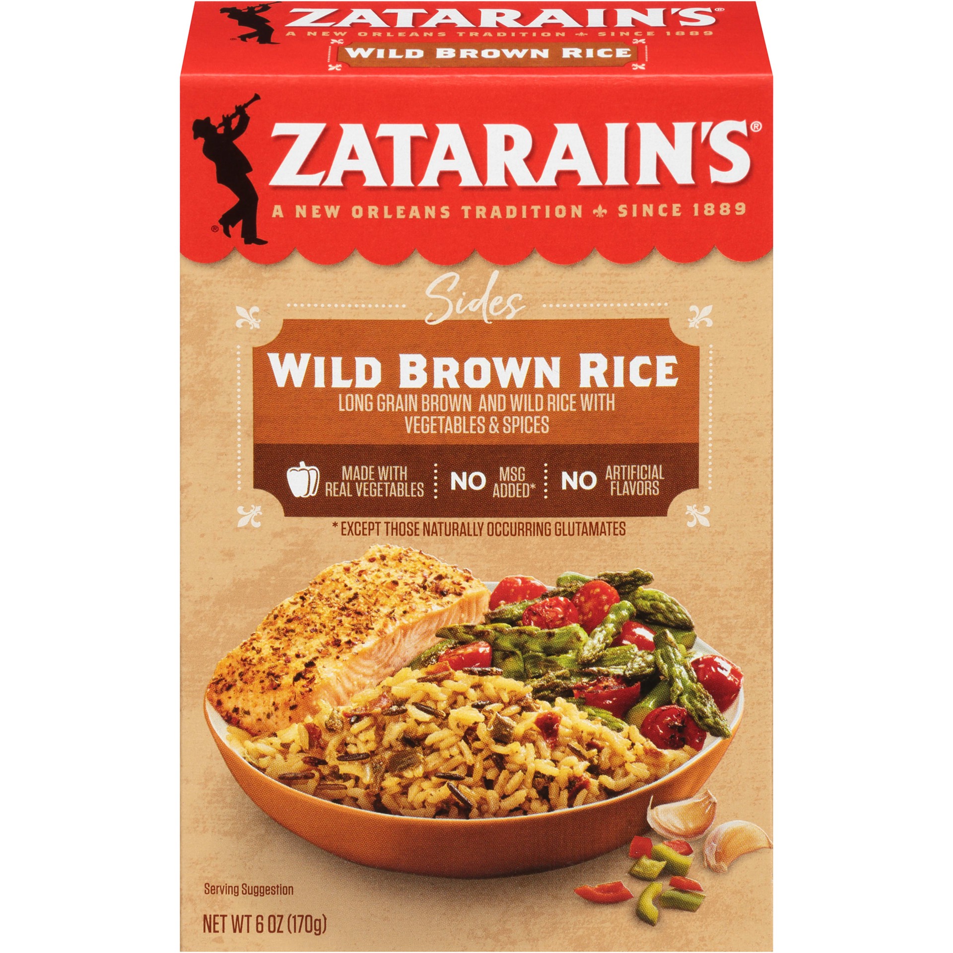 slide 1 of 9, Zatarain's Wild Brown Rice, 6 oz