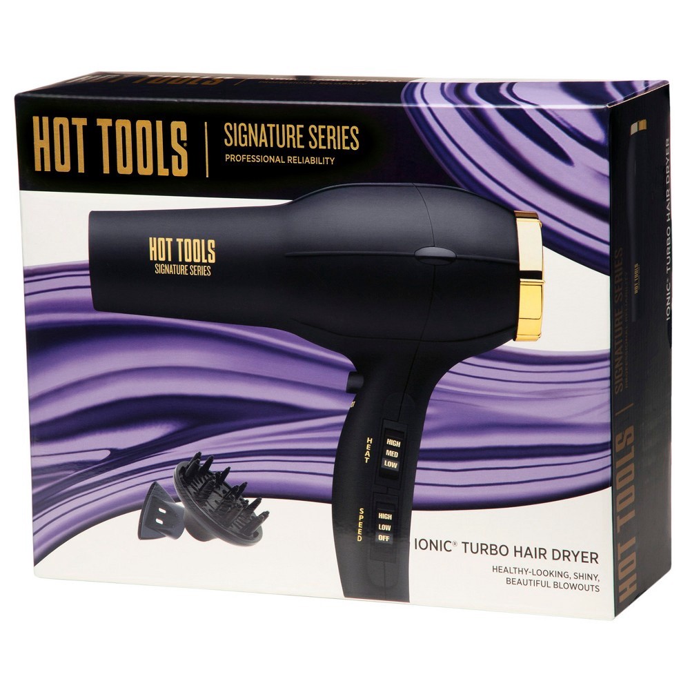 slide 3 of 6, Hot Tools Signature Series 1875W Ionic Turbo Hair Dryer, 1 ct