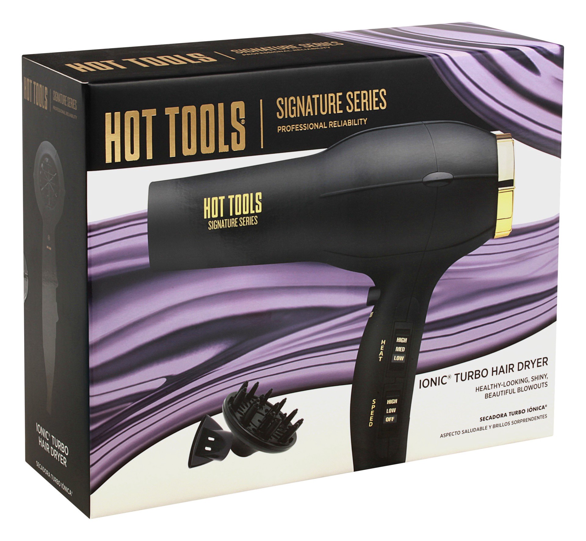 slide 1 of 6, Hot Tools Signature Series 1875W Ionic Turbo Hair Dryer, 1 ct