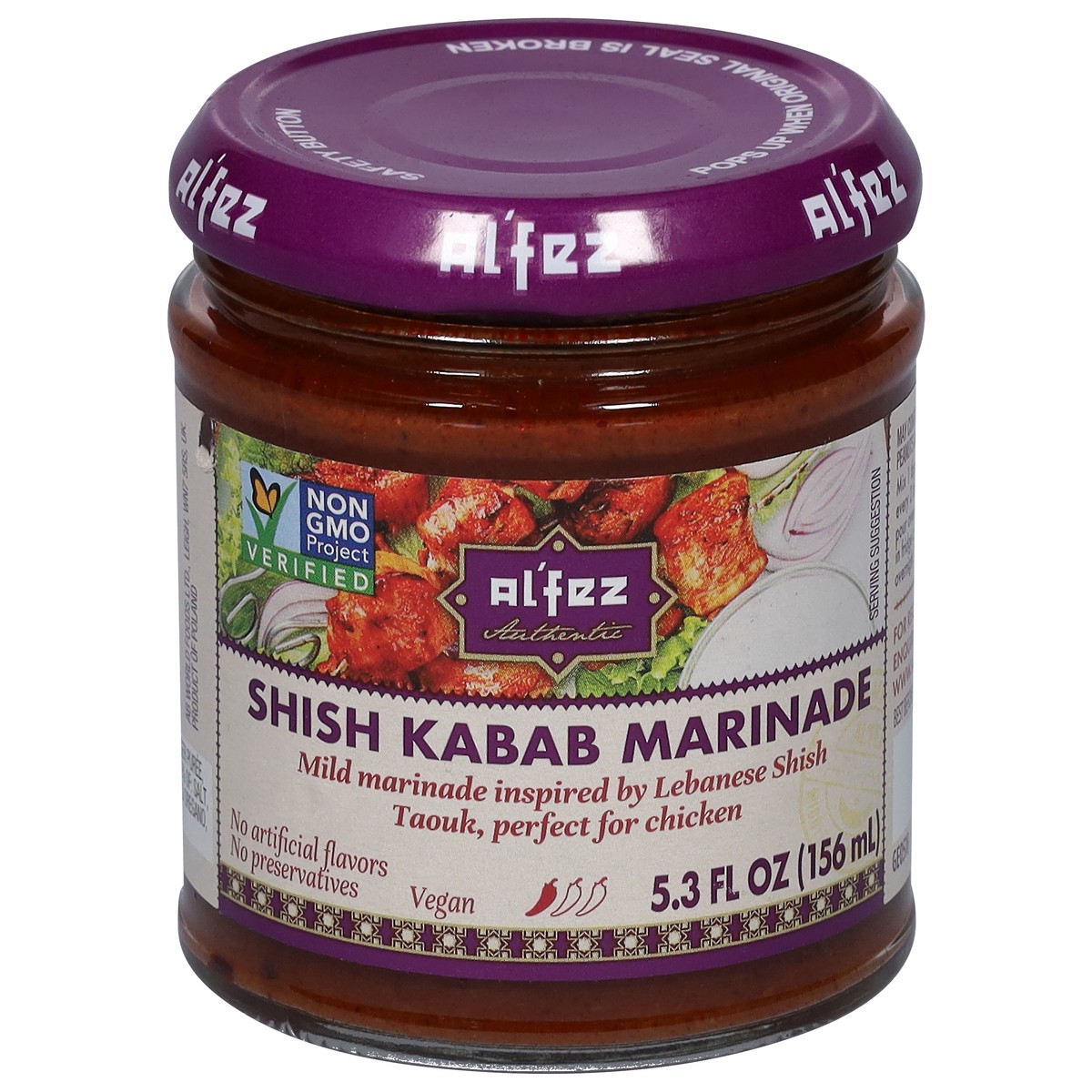 slide 10 of 13, Al'Fez Shish Kabab Marinade 5.3 fl oz, 5.8 oz