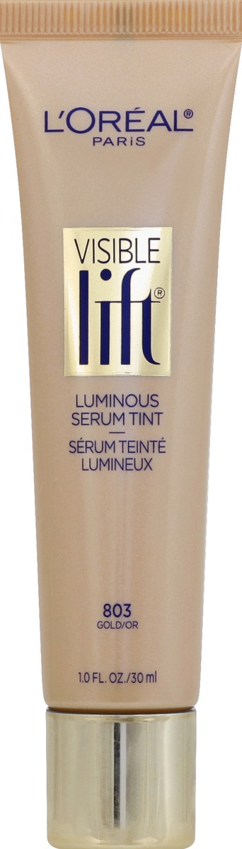 slide 2 of 2, L'Oréal Visible Lift Luminous Serum Tint 803 Gold, 1 fl oz