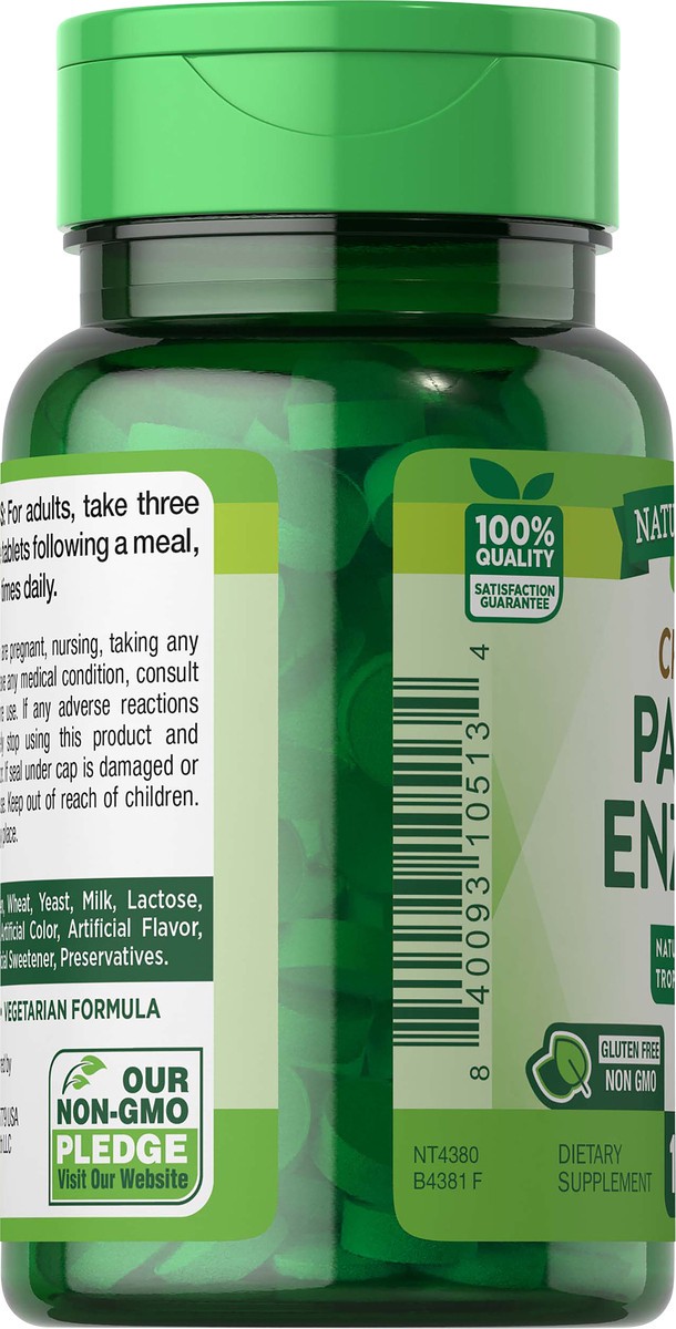 slide 4 of 6, Nature's Truth Chewable Papaya Enzyme, 120 ct