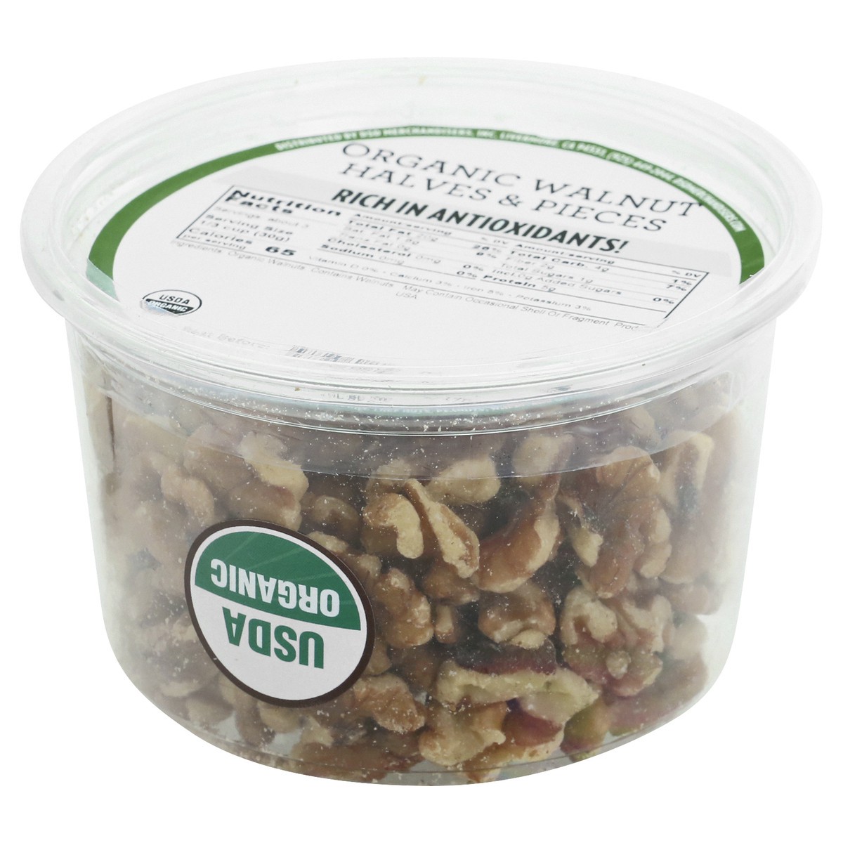 slide 9 of 9, DSD Merchandisers Organic Halves & Pieces Walnut 6 oz, 6 oz