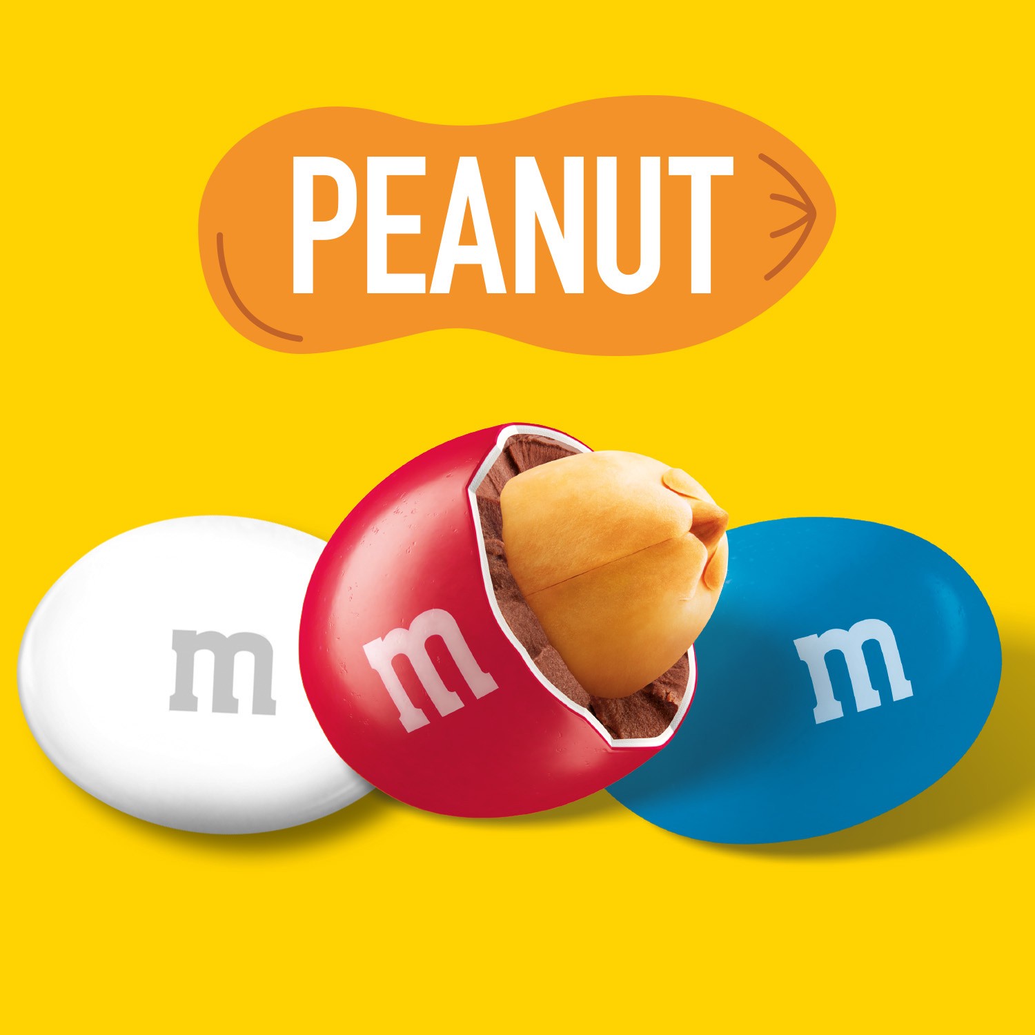 slide 3 of 8, M&M'S Peanut Milk Chocolate Red White & Blue Summer Candy, Sharing Size, 10.05 oz Resealable Bag, 10.05 oz