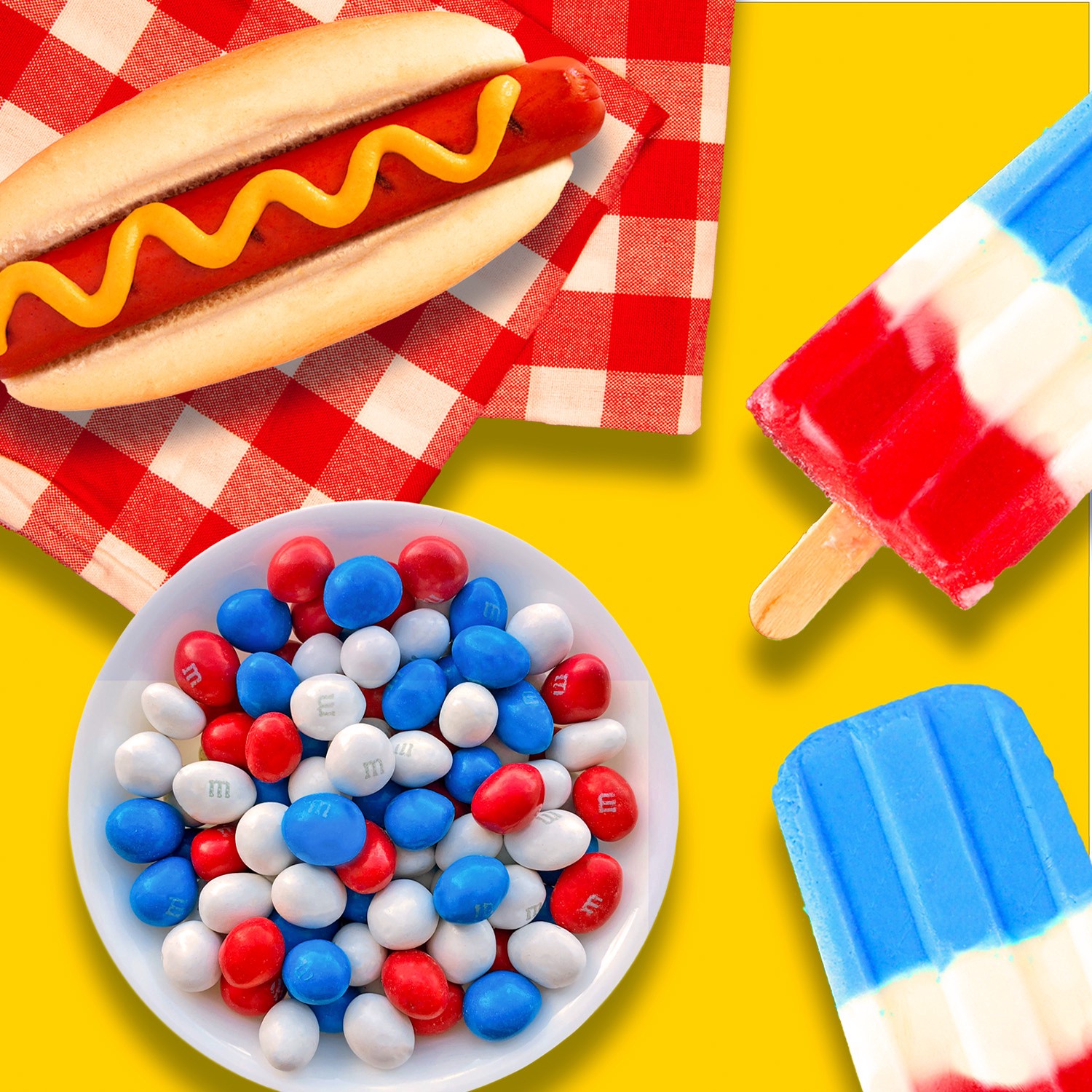 slide 4 of 8, M&M'S Peanut Milk Chocolate Red White & Blue Summer Candy, Sharing Size, 10.05 oz Resealable Bag, 10.05 oz