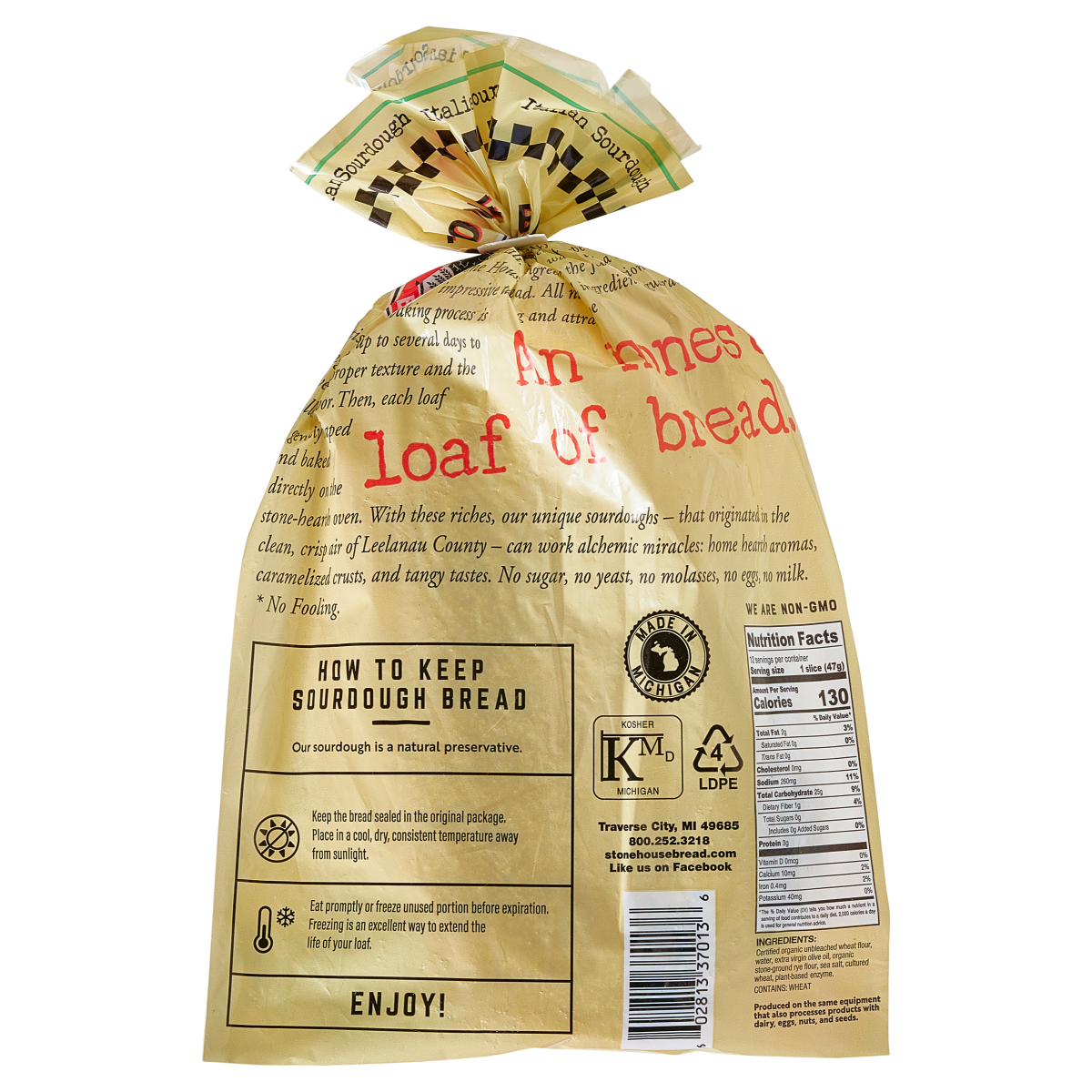 slide 9 of 9, Stone House Bread Stone House Sourdough Bread, Italian, 20 oz, 20 oz