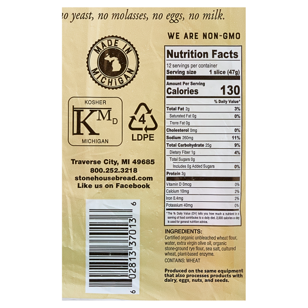 slide 5 of 9, Stone House Bread Stone House Sourdough Bread, Italian, 20 oz, 20 oz