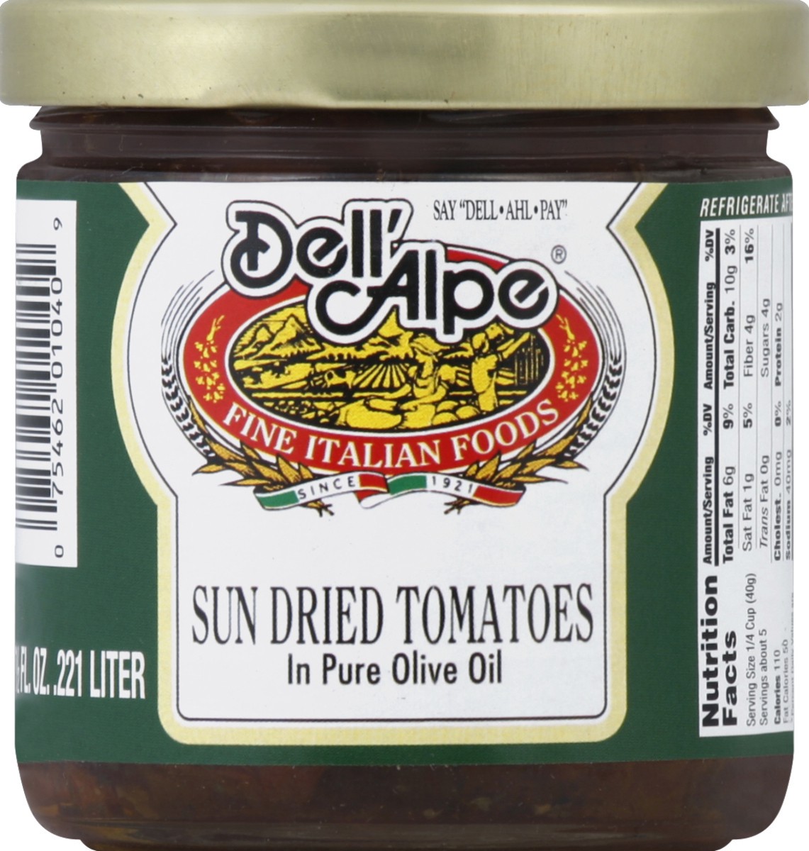 slide 2 of 2, Dell'Alpe Dell Alpe Sun Dried Tomatoes, 7.5 oz