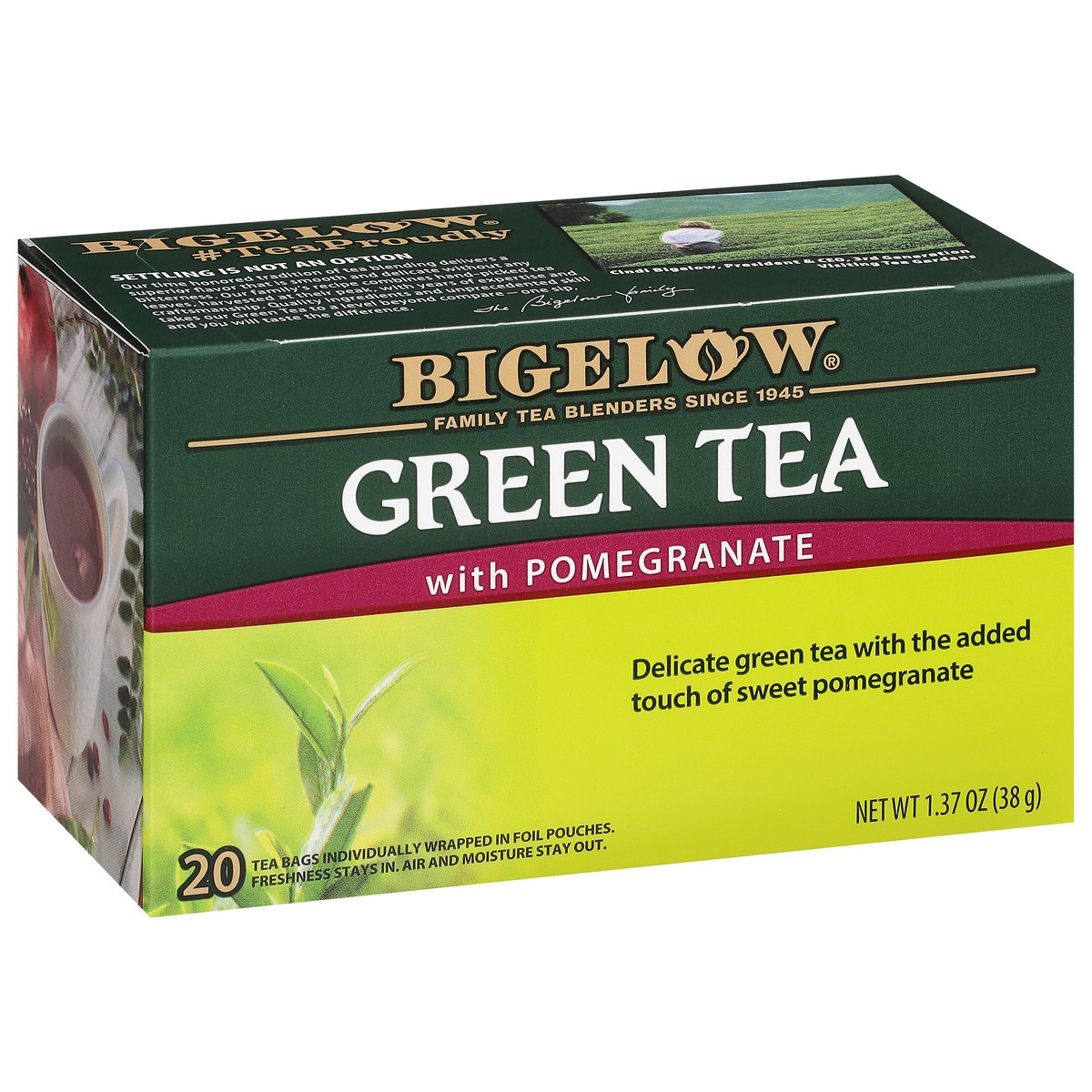 slide 9 of 9, Bigelow Green Tea with Pomegranate - 20 ct, 20 ct