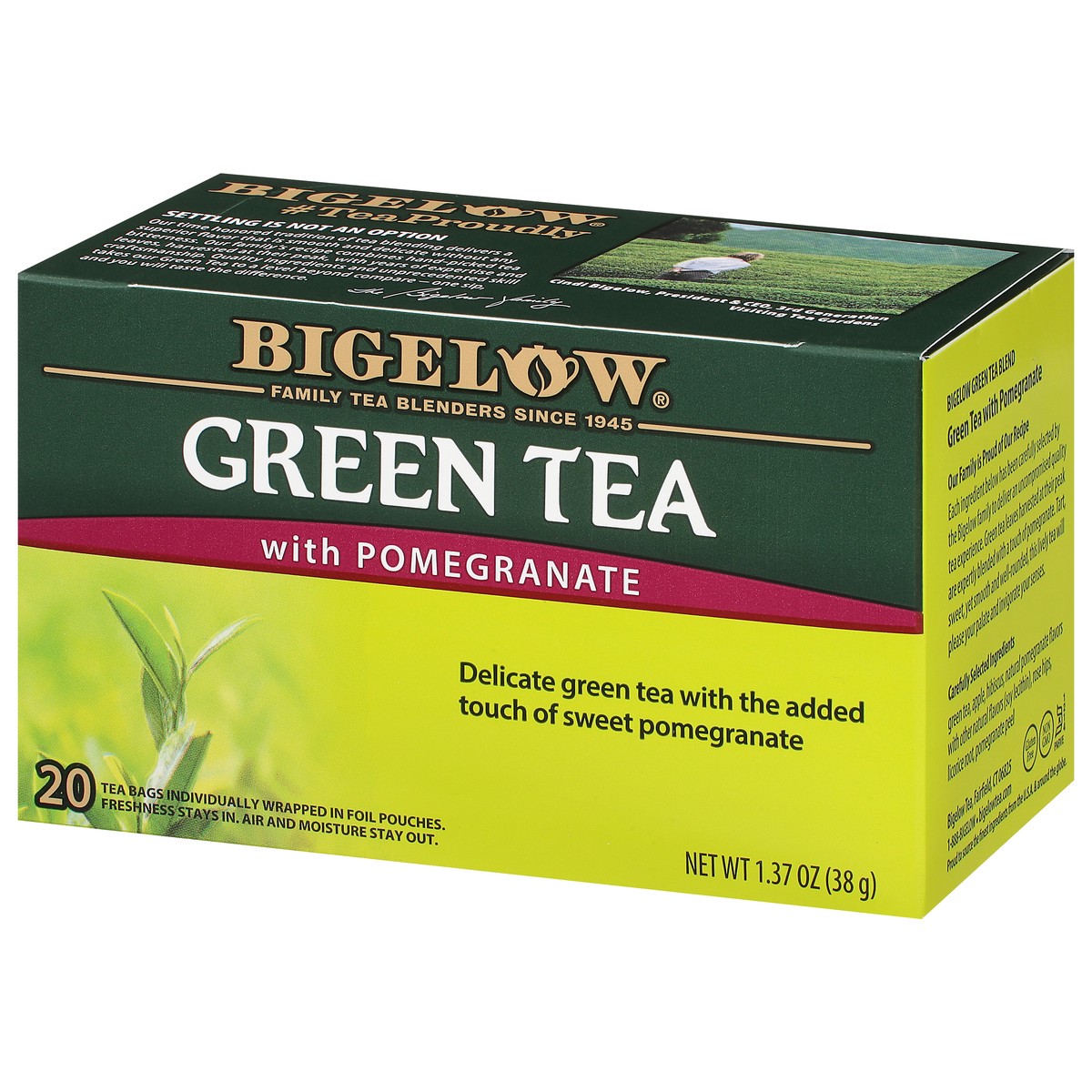 slide 3 of 9, Bigelow Green Tea with Pomegranate - 20 ct, 20 ct