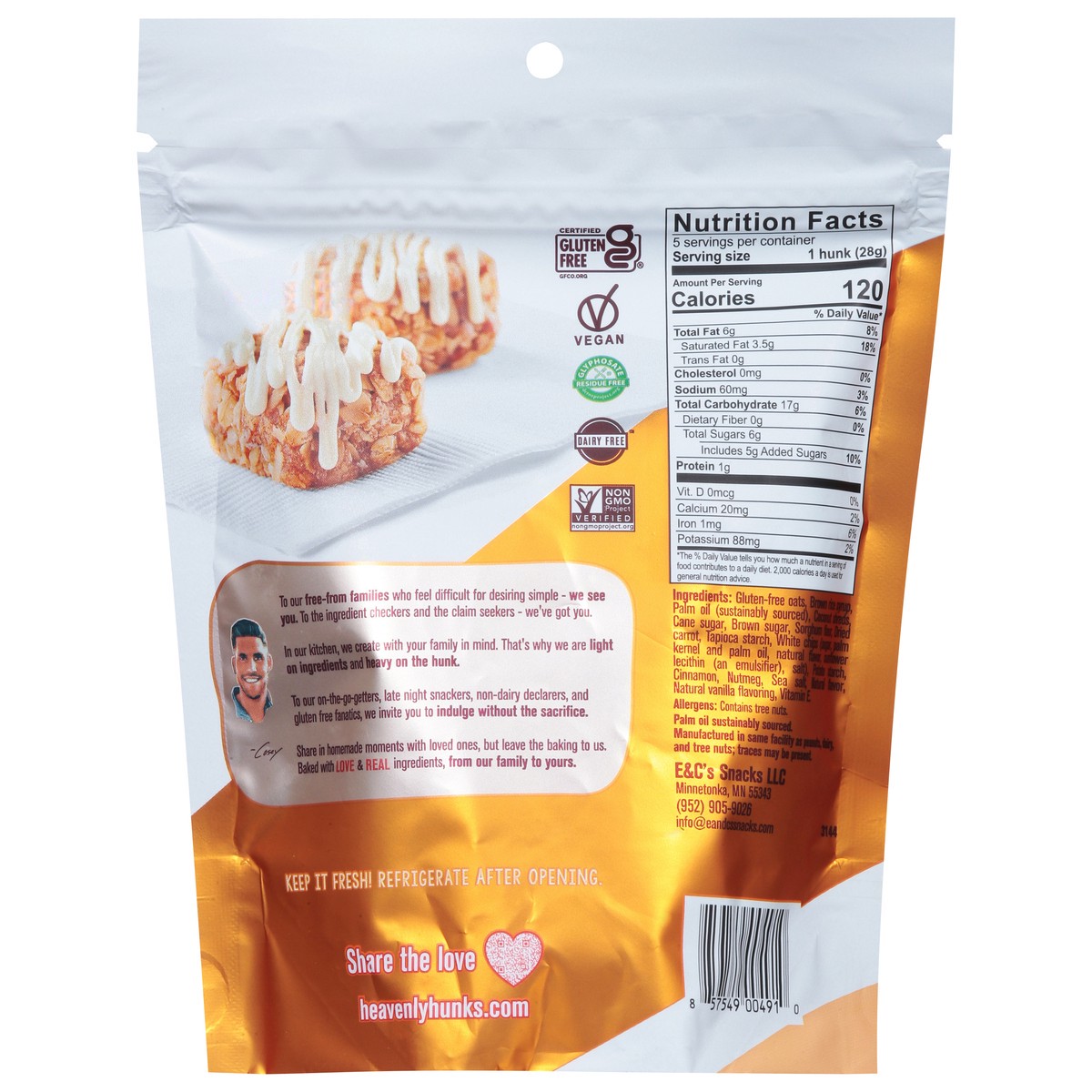 slide 14 of 15, Heavenly Hunks Carrot Cake Drizzle Bites, 5 oz