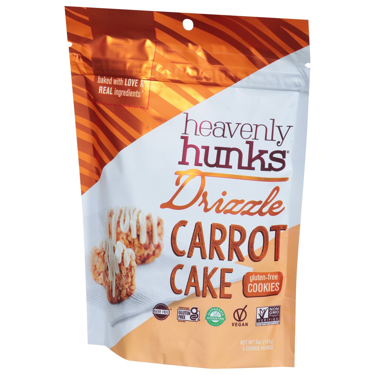 slide 3 of 15, Heavenly Hunks Carrot Cake Drizzle Bites, 5 oz
