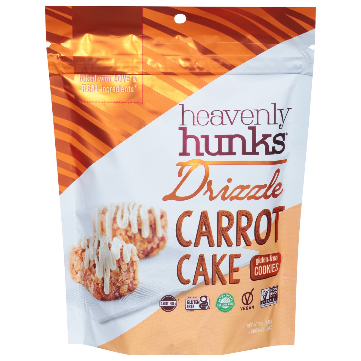 slide 4 of 15, Heavenly Hunks Carrot Cake Drizzle Bites, 5 oz