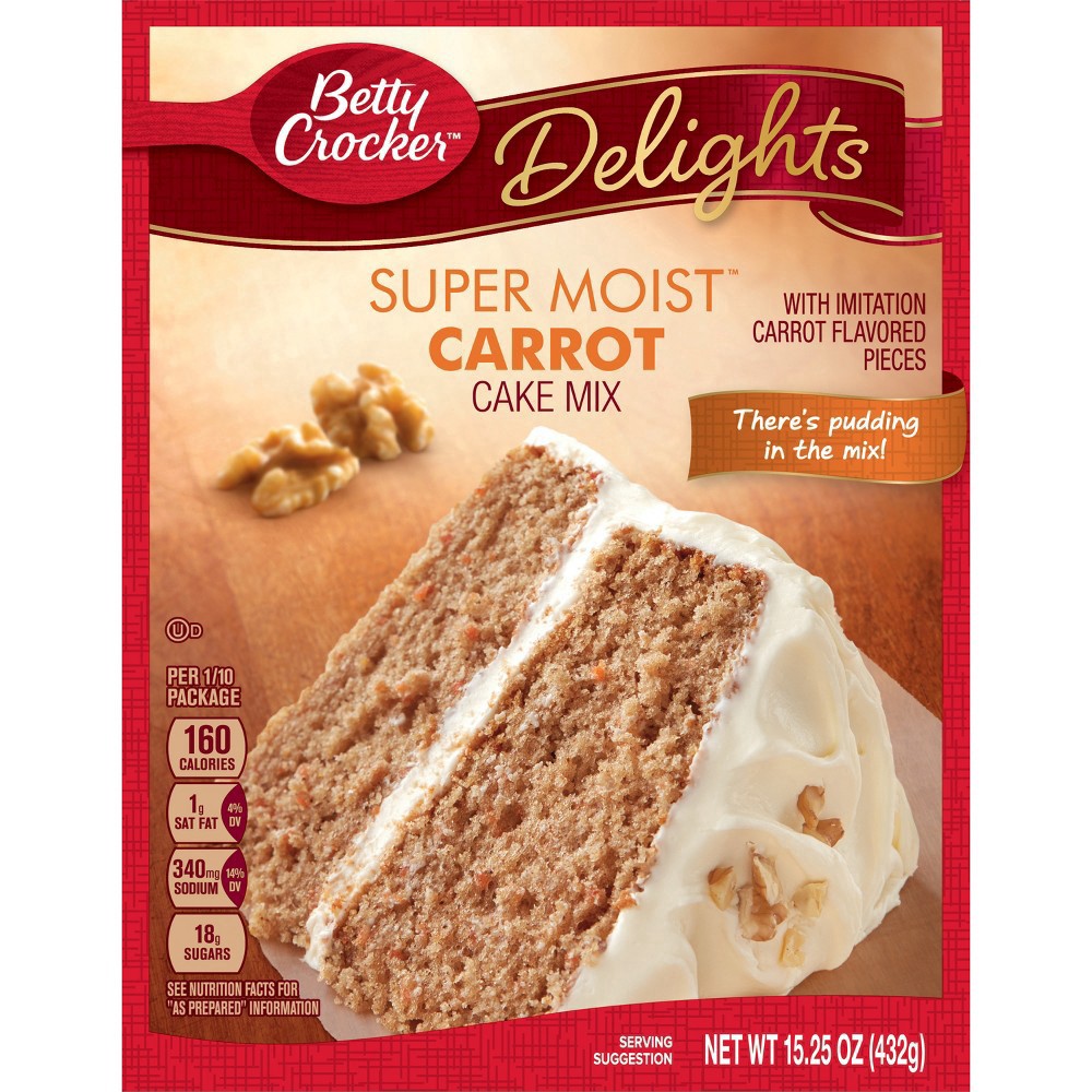 slide 2 of 2, Betty Crocker Delights Cake Mix Super Moist Carrot - 15.25 Oz, 15.25 oz