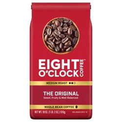 Eight O'Clock The Original Whole Bean Coffee 18 oz