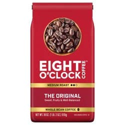 Eight O'Clock The Original Whole Bean Coffee 18 oz
