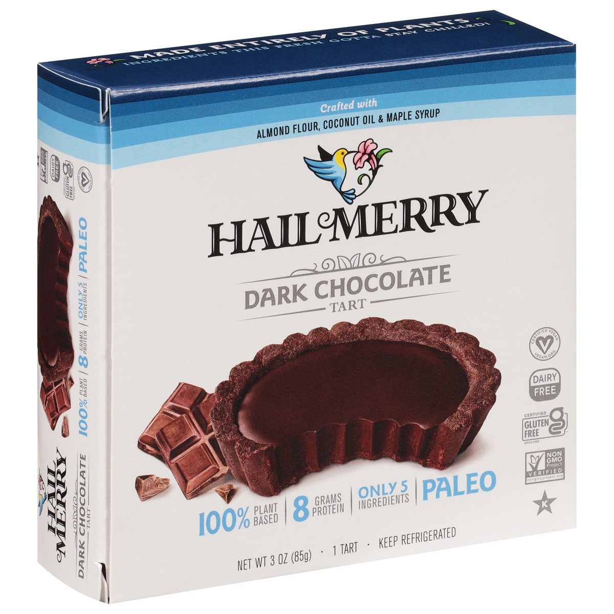 slide 2 of 9, Hail Merry Dark Chocolate Tart 3 oz, 3 oz