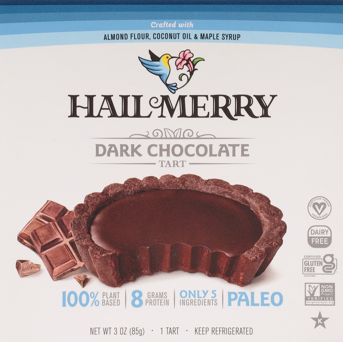 slide 6 of 9, Hail Merry Dark Chocolate Tart 3 oz, 3 oz