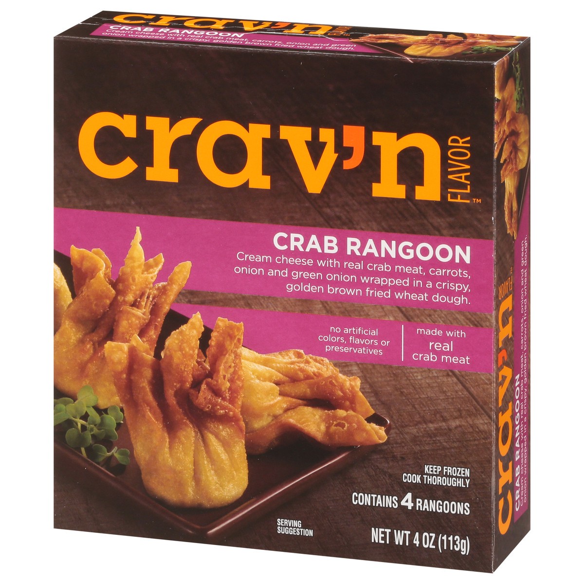 slide 13 of 15, Crav'n Flavor Crab Rangoon 4 ea, 4 ct