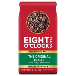 Eight O'Clock Coffee The Original Decaf Whole Bean Coffee 18 oz