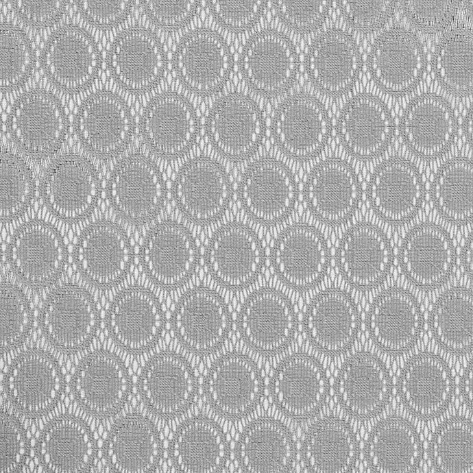 slide 4 of 8, Eclipse Nora Crochet Rod Pocket 100% Blackout Window Curtain Panel - Grey, 84 in