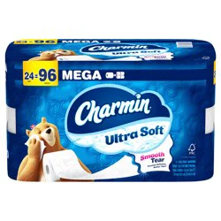Charmin Ultra Soft Toilet Paper 24 Mega Rolls, 224 Sheets Per Roll