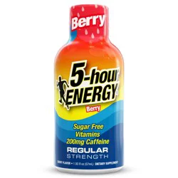 5-hour ENERGY, Regular Strength, Berry, Shot, 1.93 oz.