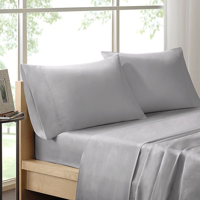 slide 1 of 5, Sleep Philosophy Liquid Cotton King Sheet Set - Silver, 1 ct