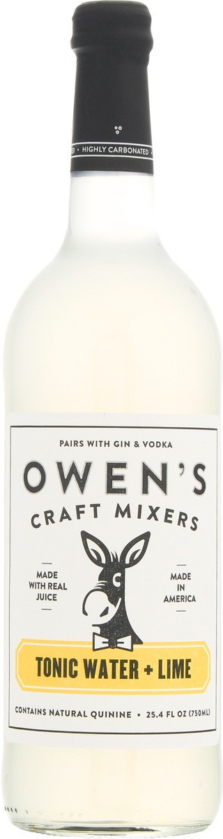 slide 4 of 14, Owen's Craft Mixers Lime Tonic Water 25.4 fl oz, 25.4 fl oz
