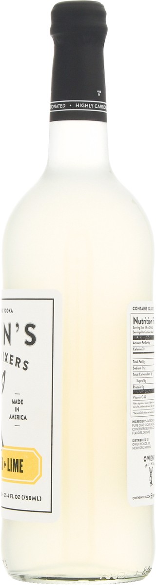 slide 6 of 14, Owen's Craft Mixers Lime Tonic Water 25.4 fl oz, 25.4 fl oz