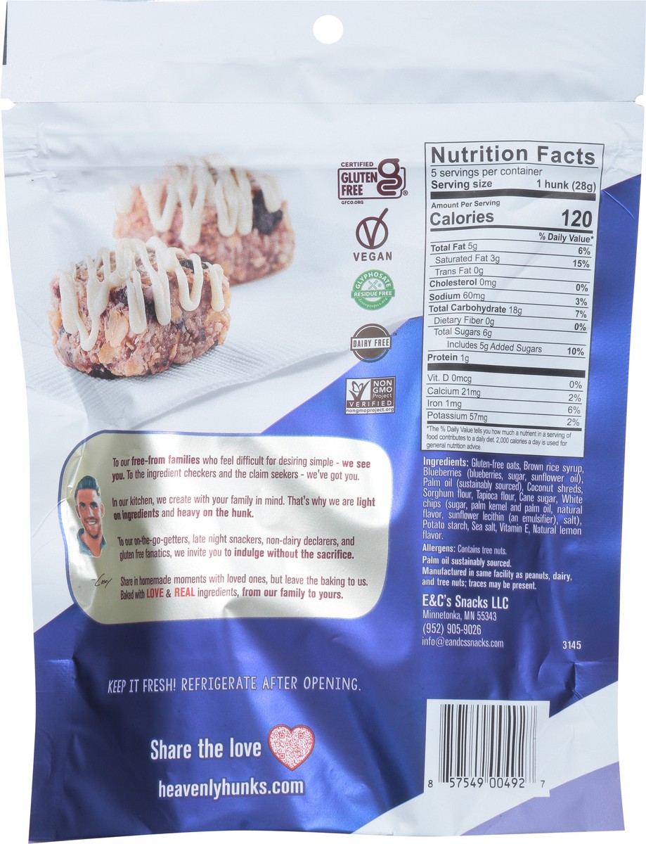 slide 12 of 13, Heavenly Hunks Drizzle Blueberry Lemon Cookie Hunks 5 ea, 5 ct