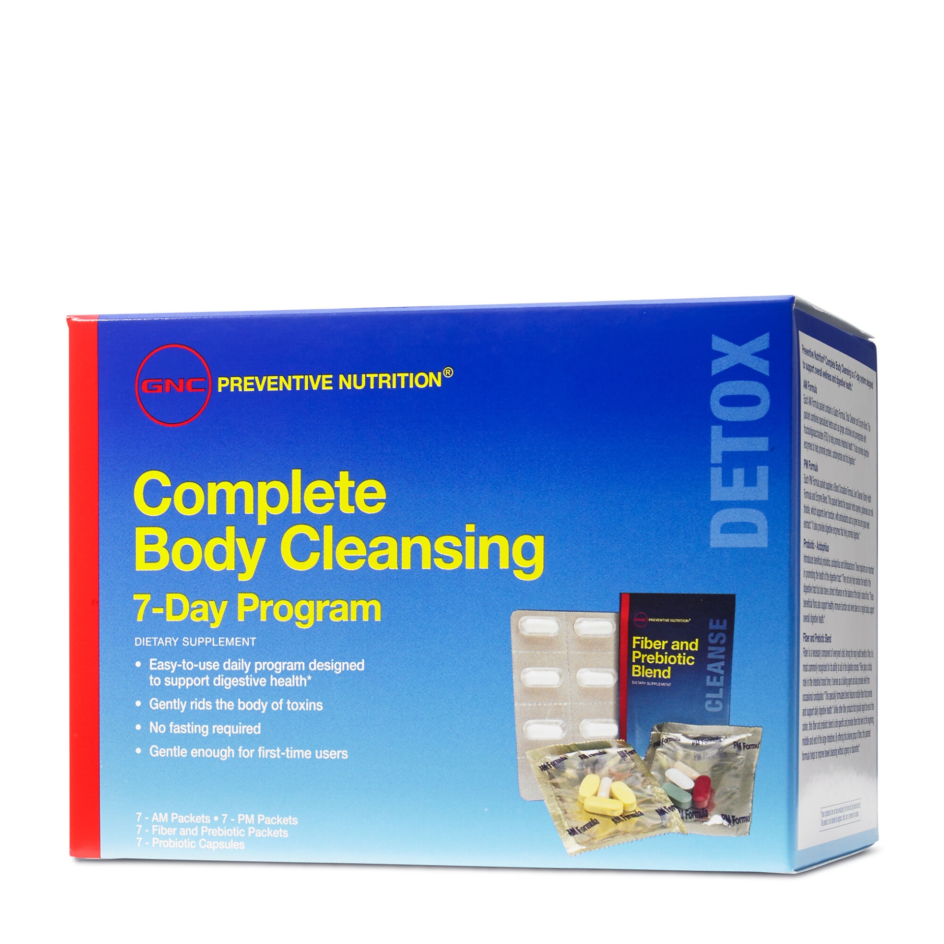 slide 1 of 1, GNC Preventive Nutrition Complete Body Cleansing Program (California Only), 7 ct