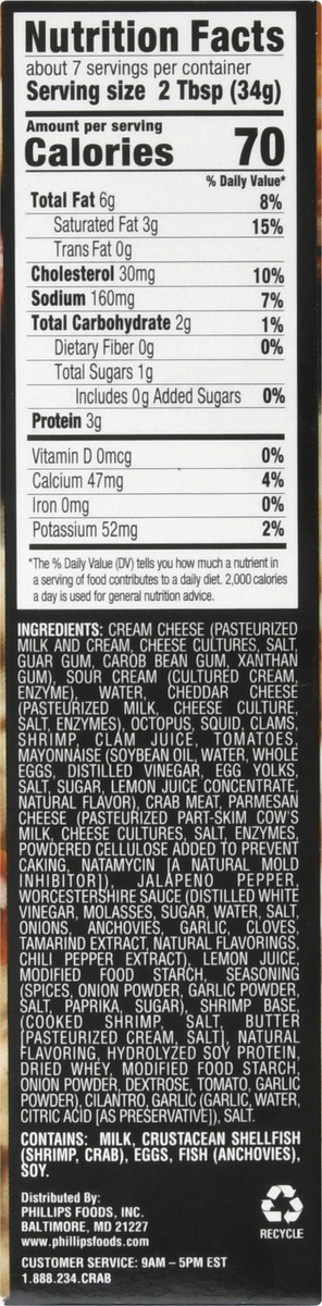 slide 7 of 13, Phillips Cajun Seafood Dip, 8.25 oz