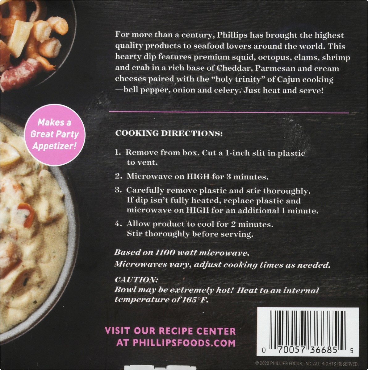 slide 13 of 13, Phillips Cajun Seafood Dip, 8.25 oz