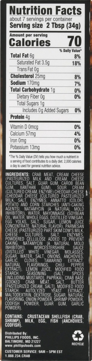 slide 7 of 13, Phillips Premium Chesapeake Crab Dip 8.25 oz, 8.25 oz