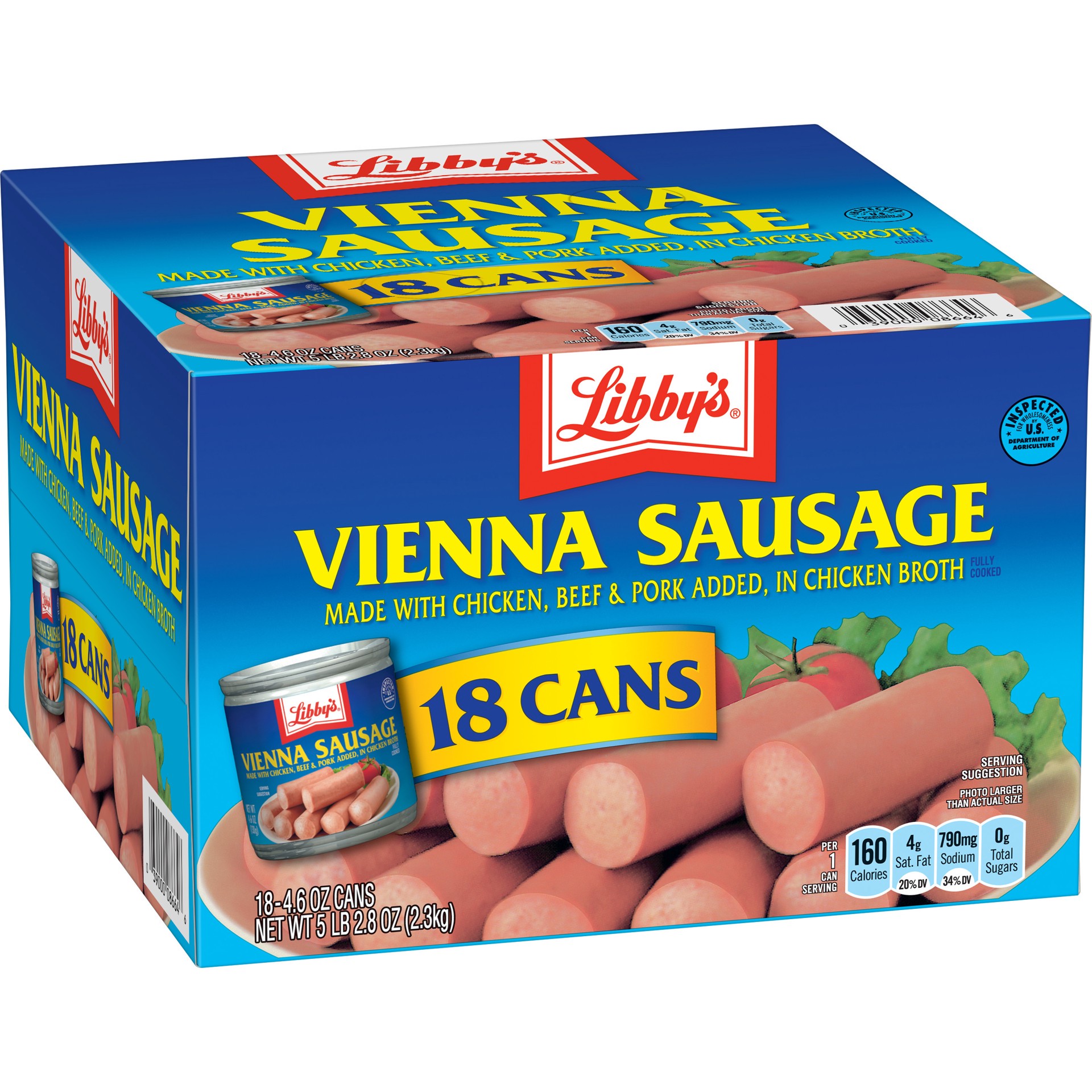slide 5 of 5, Libby's Vienna Sausage, Canned Sausage, (Pack of 18) - 18 ct, 18 ct