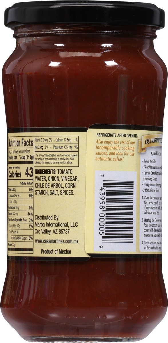 slide 6 of 9, Casa Martinez Enchilada Roja Sauce - 12 Oz, 12 oz