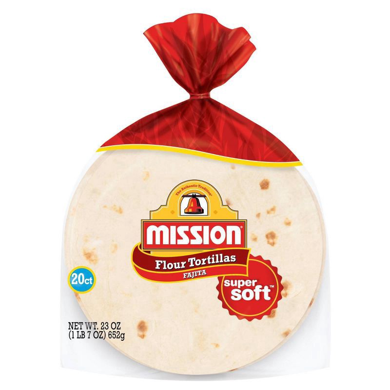 slide 1 of 3, Mission Super Soft Tortillas 20 ea, 20 ct