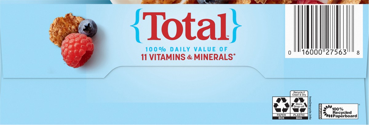 slide 9 of 13, Total Breakfast Cereal, 100% Daily Value of 11 Vitamins & Minerals, Whole Grain Cereal, 16 oz, 16 oz