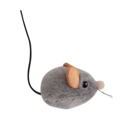 Petstages Cat Toy Squeak Mouse, Gray