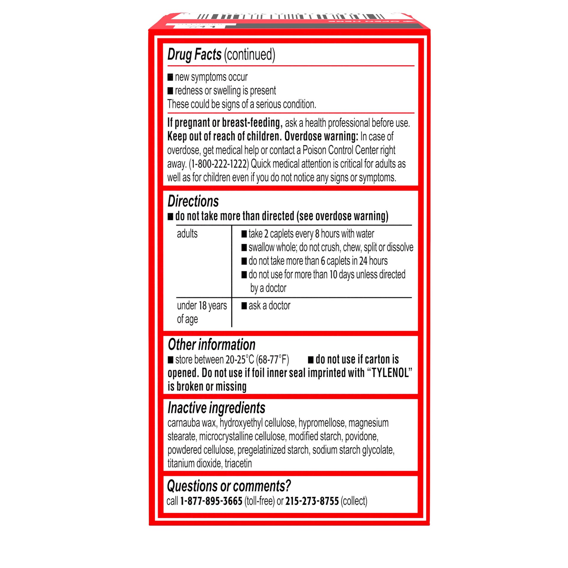 slide 7 of 9, Tylenol 8 HR Arthritis Pain Extended Release Caplets, 650 mg, 50 Count, 50 ct